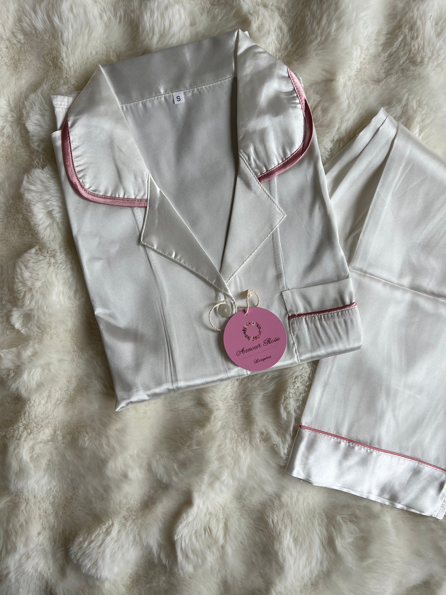 Candyfloss Satin Pyjama Set